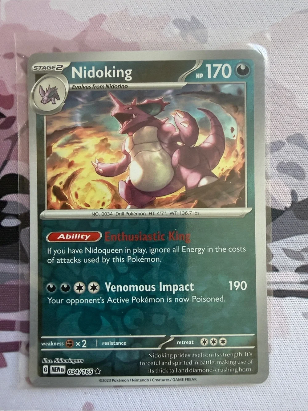☠️ Nidoran, Nidorino & Nidoking Evolution Pokémon 151 Lot | Reverse Holo ✨5/$25✨